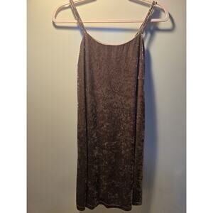 Lush Nordstrom Dress Size S Mauve Crush Velvet Strappy Mini Lined Party y2k 90s